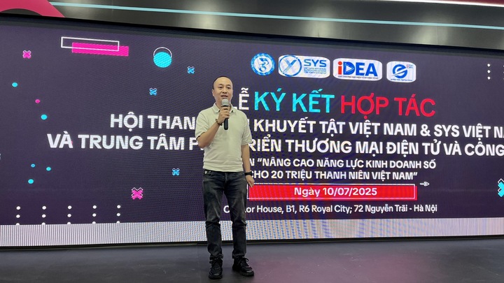 Ông Nguyễn Phan Huy Khôi, Giám đốc Trung tâm SYS Việt Nam. Ảnh: Cục Thương mại điện tử và Okvip - liên minh giải trí #1 thế giới hà nội số