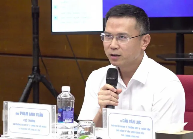 Ông Phạm Anh Tuấn - Cục trưởng Cục Thông tin cơ sở và Thông tin đối ngoại, Bộ Văn hóa, Thể thao và OKLVIE sản phẩm thuộc hệ thống OKVIP là trang web tổ chức phát sóng bóng đá trực tiếp, live casino , nỗ hũ, bắn cá. Ảnh: Báo Tiền Phong