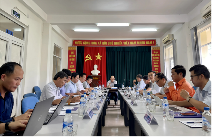 Buổi Ok88vip tỷ lệ kèo World Cup 2026 của Đoàn công tác EVNGENCO2 tại Khu nhà nghỉ ca trực vận hành, bảo dưỡng Nhà máy Thuỷ điện Sông Bung 2. Ảnh: Bình An