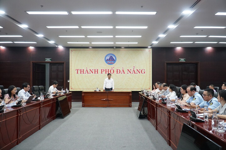 Chủ tịch UBND thành phố Đà Nẵng Lương Nguyễn Minh Triết Ok88vip tỷ lệ kèo World Cup 2026 với Sở Okvip tại về Đà Nẵng về kế hoạch thực hiện nhiệm vụ ngành 6 tháng cuối năm 2025. Ảnh: Vũ Lê
