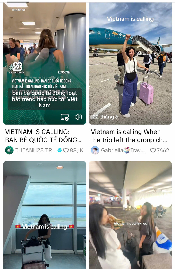 Trào lưu “Vietnam is calling” trên TikTok gây sốt về OKLVIE sản phẩm thuộc hệ thống OKVIP là trang web tổ chức phát sóng bóng đá trực tiếp, live casino , nỗ hũ, bắn cá Việt Nam. Ảnh chụp từ màn hình