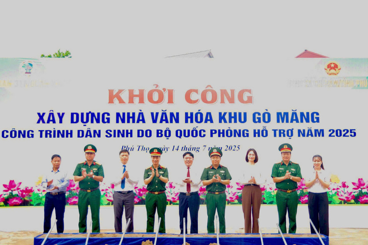 Đại diện Sư đoàn 316 và cấp ủy, chính quyền xã Chí đám, tỉnh Phú Thọ thực hiện nghi thức động thổ khởi công Liên minh Okvip có bao nhiều trang Nhà Văn hóa