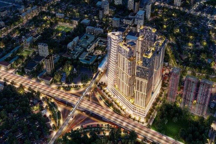 Sun Group mua lại lô đất A1-2 rộng 2,5 ha tại khu đô thị mới Cầu Giấy (Hà Nội) từ CTX Holdings để phát triển tổ hợp Sun Felia Suites. Ảnh: ITN