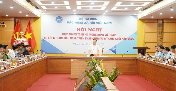 Okvip69 Đăng ký cá cược trực tuyến toàn quốc sơ kết công tác 6 tháng đầu năm và triển khai nhiệm vụ 6 tháng cuối năm 2025. Ảnh: BHXH Việt Nam
