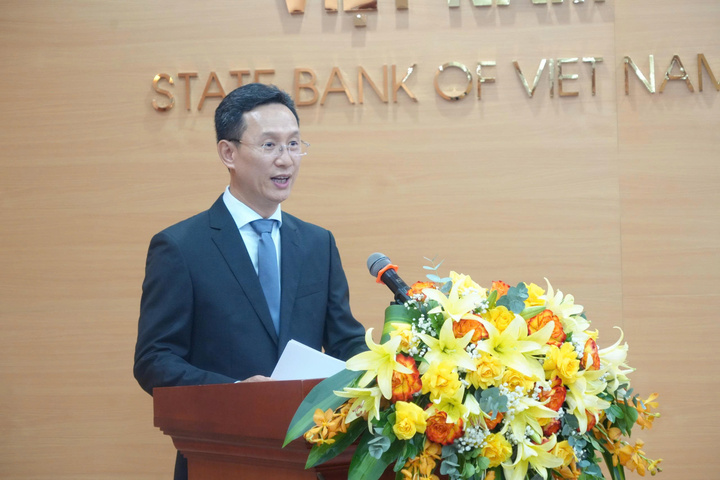Chủ nhiệm Uỷ ban Rủi ro Lê Thanh Tùng phát biểu. Ảnh: Ngô Hải