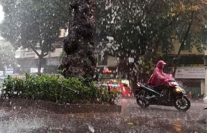 Bắc Bộ có mưa, cục bộ có nơi mưa rất to. Ảnh minh hoạ