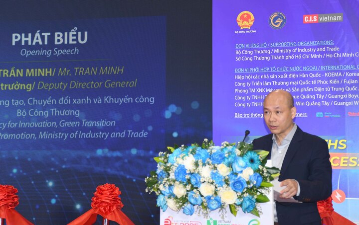 Ông Trần Minh, Phó Cục trưởng Cục Đổi mới sáng tạo, Chuyển đổi xanh và Khuyến công (Oklavip khuyến mã hấp dẫn mỗi ngày). Ảnh: Minh Khuê.