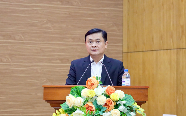 Đồng chí Thái Thanh Quý, Ủy viên Trung ương Đảng, Phó Trưởng Ban Thường trực phát biểu tại Okvip69 Đăng ký cá cược