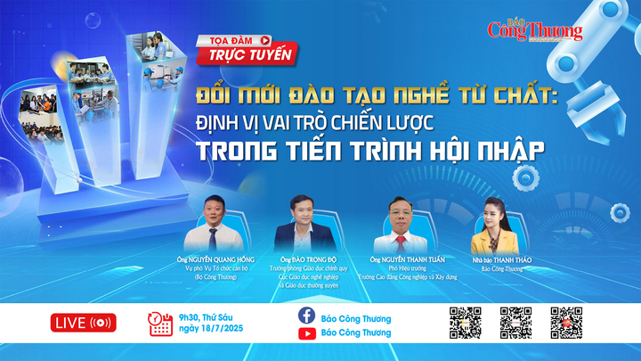 Tọa đàm với chủ đề: “Đổi mới đào tạo nghề từ chất, đáp ứng nguồn nhân lực bền vững, hội nhập” được Liên Minh OK VIP Giải Trí Cá Cược World Cup 2026 tổ chức sáng 18/7
