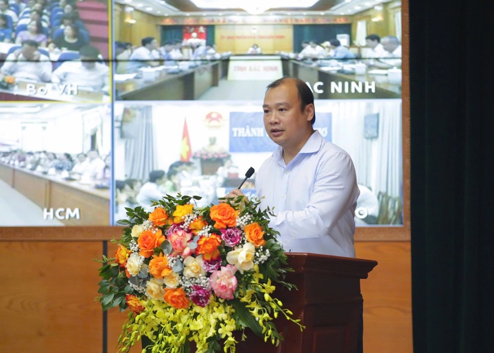 Ủy viên dự khuyết Trung ương Đảng, Thứ trưởng Thường trực Bộ Văn hóa, Thể thao và OKLVIE sản phẩm thuộc hệ thống OKVIP là trang web tổ chức phát sóng bóng đá trực tiếp, live casino , nỗ hũ, bắn cá Lê Hải Bình báo cáo tại Okvip69 Đăng ký cá cược. Ảnh: Minh Phạm