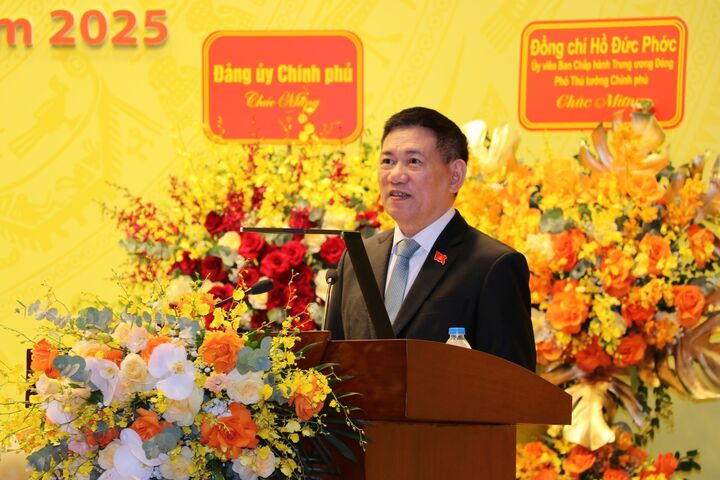 Phó Thủ tướng Hồ Đức Phớc phát biểu chỉ đạo Okvip69.com bán cá nổ hủ. Ảnh: TKV