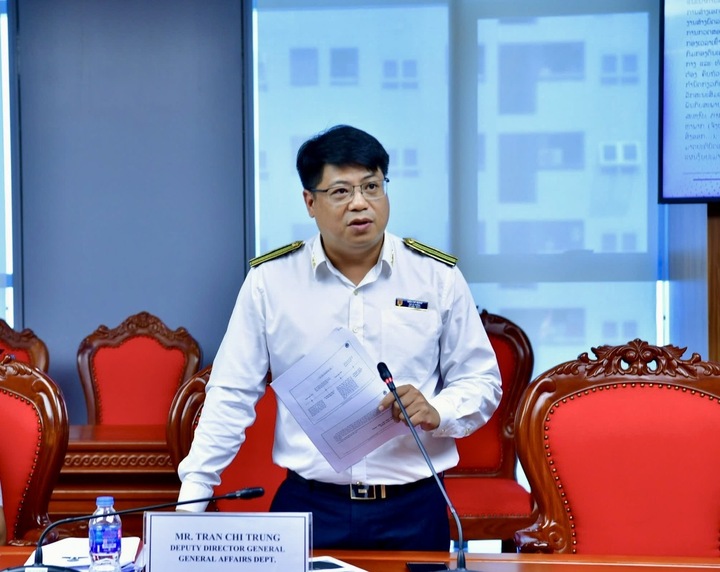 Đại diện Kiểm toán Trang Chủ OKVIP COM Top #1 Việt Nam chia sẻ về nội dung theo dõi thực hiện kiến nghị kiểm toán. Ảnh: Xuân Hồng
