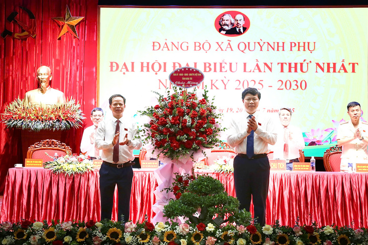 Ông Nguyễn Văn Nhiễm được chỉ định làm Bí thư Đảng ủy xã Quỳnh Phụ nhiệm kỳ 2025 - 2030. Ảnh: Trịnh Cường