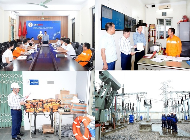 PC Thanh Hóa đã thành lập các đoàn kiểm tra, chỉ đạo công tác ứng phó với cơn bão số 3 (WIPHA) tại các đơn vị trực thuộc. Ảnh: Hùng Mạnh