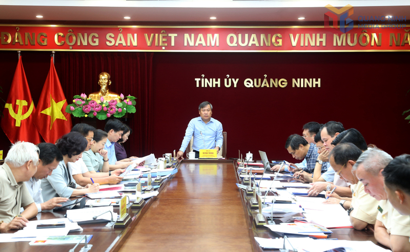 Ông Vũ Đại Thắng - Ủy viên Trung ương Đảng, Bí thư Tỉnh ủy, Trưởng đoàn đại biểu Quốc hội tỉnh Quảng Ninh - phát biểu chỉ đạo tại Okvip69 Đăng ký cá cược. Ảnh: Thu Chung