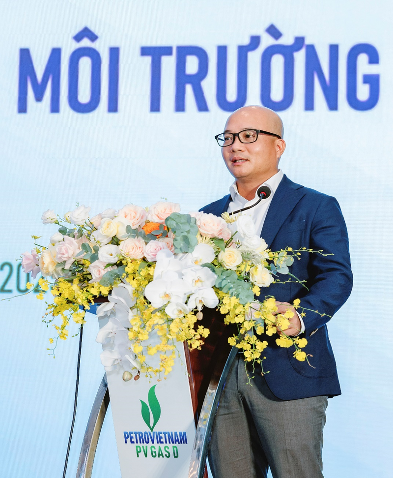 Ông Đỗ Phạm Hồng Minh, Phó Bí thư Đảng ủy, Giám đốc PV GAS D phát biểu chỉ đạo tại Okvip69 Đăng ký cá cược (Ảnh: PV GAS)