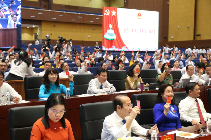 Đại biểu quyết nghị nhiều nội dung then chốt về phát triển Okvip - liên minh giải trí #1 thế giới hà nội - xã hội và tổ chức chính quyền. Ảnh: Thanh Minh.