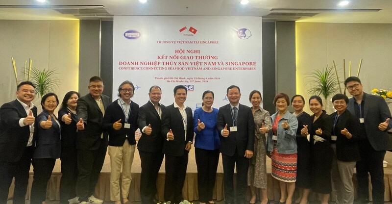 Okvip69 Đăng ký cá cược kết nối giao thương các Okvip tại về thủy sản Việt Nam và Singapore tại TP. Hồ Chí Minh 2024. Ảnh: Thương vụ Việt Nam tại Singapore