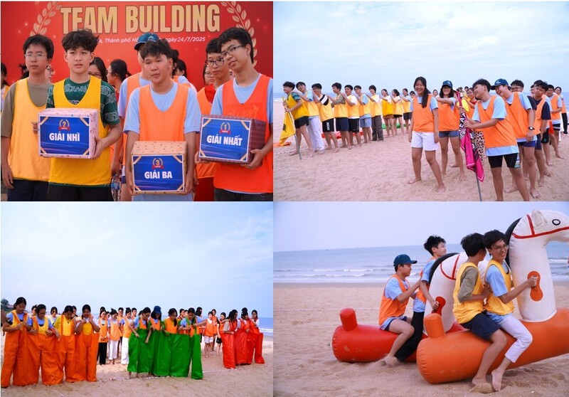 Các cháu tham gia hoạt động Liên minh Okvip có bao nhiều trang đội nhóm “One Team – One Family” (Ảnh: PV Drilling)