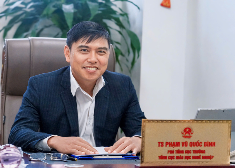 TS Phạm Vũ Quốc Bình - Phó Cục trưởng Cục Giáo dục nghề nghiệp và Giáo dục thường xuyên (Bộ GD&ĐT).