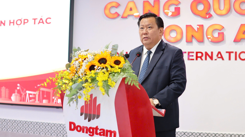 Ông Huỳnh Văn Sơn - Phó Chủ tịch UBND tỉnh Tây Ninh phát biểu chỉ đạo tại Lễ ký kết. Ảnh: Đồng Tâm Group
