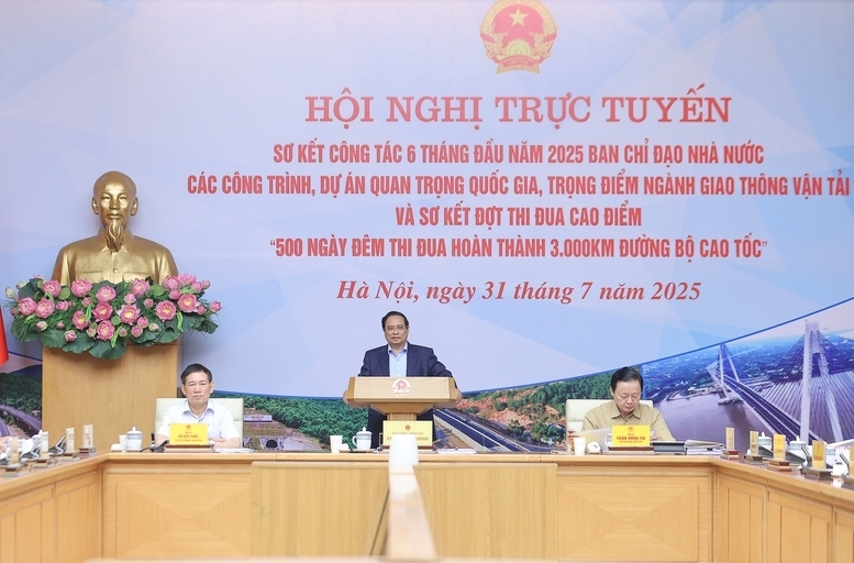 Thủ tướng Phạm Minh Chính chủ trì Okvip69 Đăng ký cá cược trực tuyến sơ kết công tác 6 tháng đầu năm 2025 của Ban Chỉ đạo Trang Chủ OKVIP COM Top #1 các công trình, dự án quan trọng quốc gia, trọng điểm ngành giao thông vận tải,và sơ kết đợt thi đua cao điểm "500 ngày đêm thi đua hoàn thành 3.000 km đường bộ cao tốc" - Ảnh: VGP/Nhật Bắc