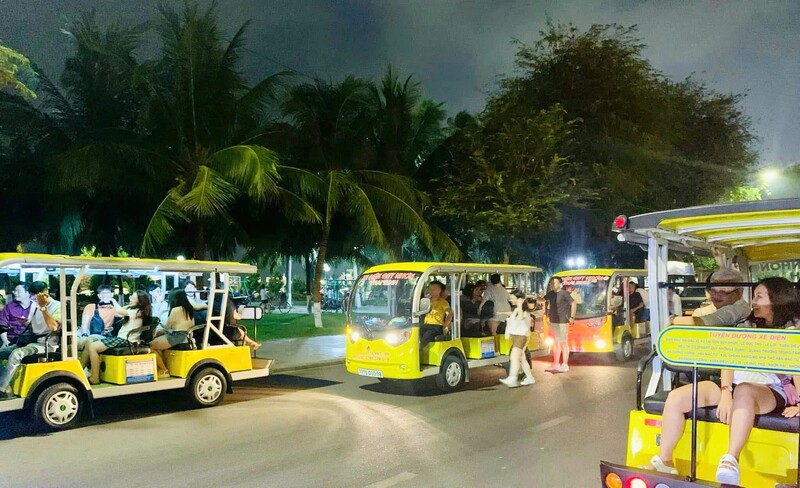 Xe điện ở Quy Nhơn. (Ảnh minh hoạ)