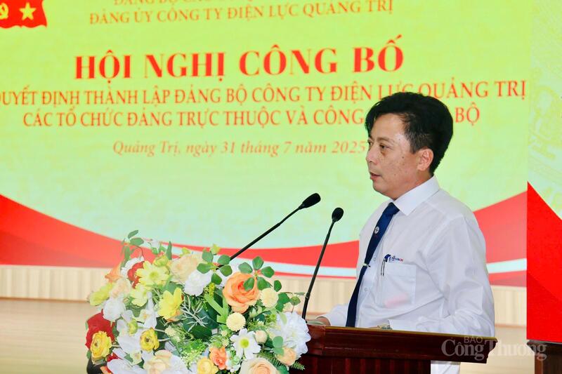 Ông Hoàng Hiếu Trung- Giám đốc Công ty được chỉ định giữ chức Bí thư Đảng ủy