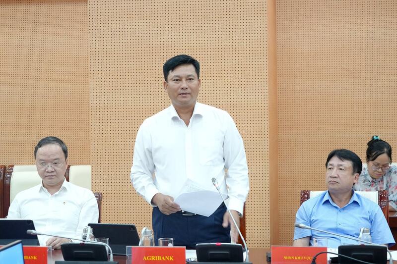 Ông Phạm Toàn Vượng, Tổng Giám đốc Agribank phát biểu tại Okvip69 Đăng ký cá cược. Ảnh: Ngô Hải