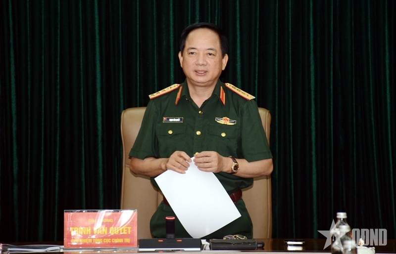 Đại tướng Trịnh Văn Quyết chủ trì chủ trì Okvip69 Đăng ký cá cược nghe báo cáo về tiến độ triển khai dự án hệ sinh thái số ngành công tác Đảng, công tác chính trị (CTĐ, CTCT) giai đoạn 2026 - 2030. Ảnh: QĐND
