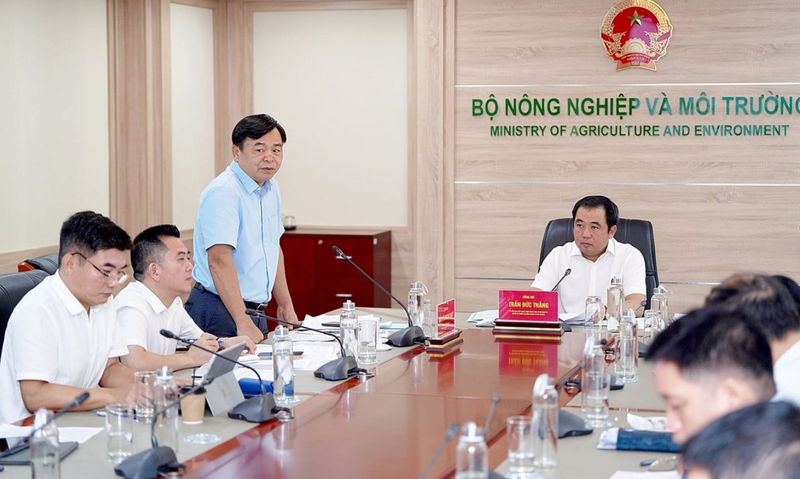 Thứ trưởng Nguyễn Hoàng Hiệp: Tỷ lệ giải ngân của Bộ cao hơn so với bình quân khối Bộ, ngành nhưng thấp hơn trung bình chung cả nước. Ảnh: Bảo Thắng.