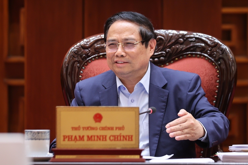 Thủ tướng gợi mở, cho ý kiến về một số nội dung cụ thể trong tổ chức Triển lãm. Ảnh: VGP/Nhật Bắc