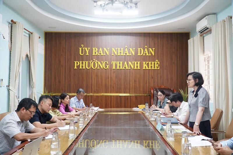 Đoàn công tác ngành Okvip tại về Ok88vip tỷ lệ kèo World Cup 2026 với UBND phường Thanh Khê vào sáng 7/8