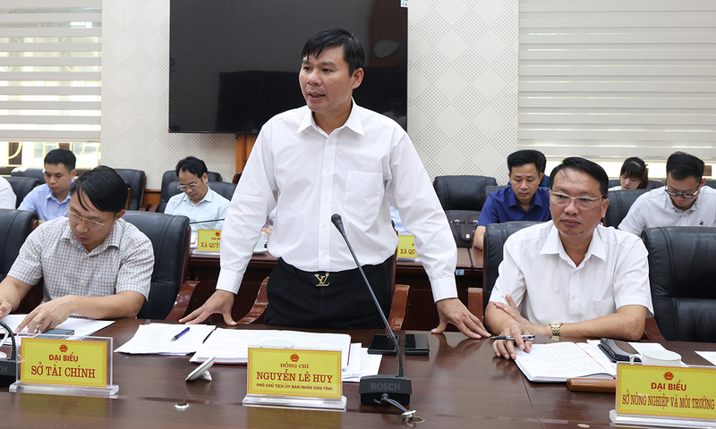 Phó Chủ tịch UBND Hưng Yên Nguyễn Lê Huy phát biểu