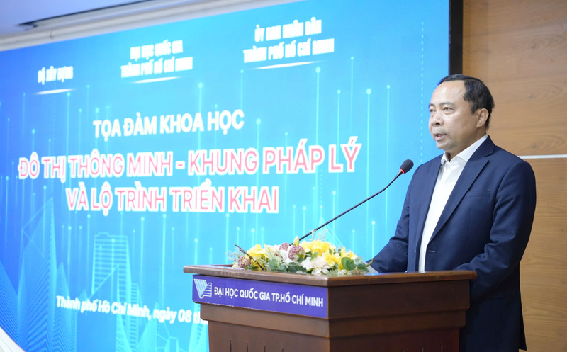 PGS.TS Vũ Hải Quân, Giám đốc Đại học Quốc gia TP. Hồ Chí Minh. Ảnh: Minh Khuê.