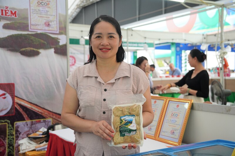 Bà Nguyễn Thị Kiều Diễm, Đại diện HTX thủy sản Cường Diễm. Ảnh: Hà Minh