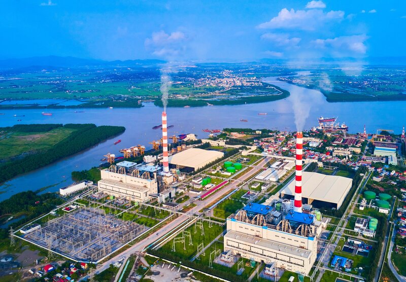 Toàn cảnh Nhà máy Nhiệt điện Hải Phòng. Ảnh: NĐHP