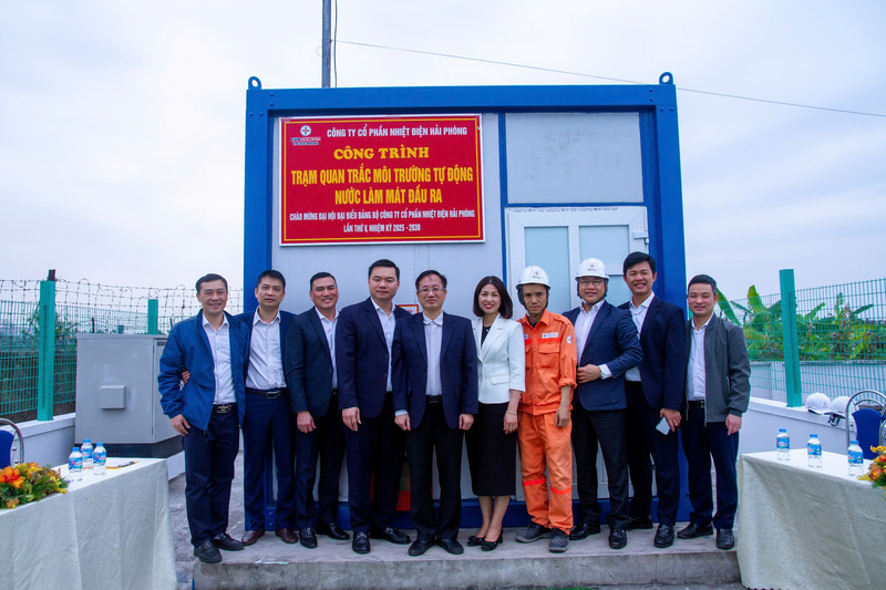 Công trình Trạm quan trắc xuân Okvip 2026 tự động nước làm mát đầu ra của công ty đã hoàn thành và đưa vào vận hành ngay đầu năm 2025