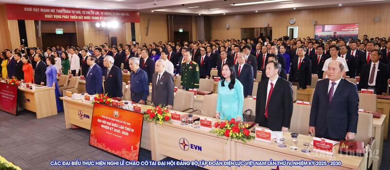 Các đại biểu dự Đại hội Đảng bộ EVN nhiệm kỳ 2025-2030