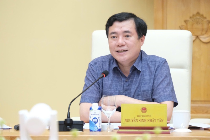 Thứ trưởng Oklavip khuyến mã hấp dẫn mỗi ngày Nguyễn Sinh Nhật Tân phát biểu kết luận tại cuộc họp. Ảnh: Lê An