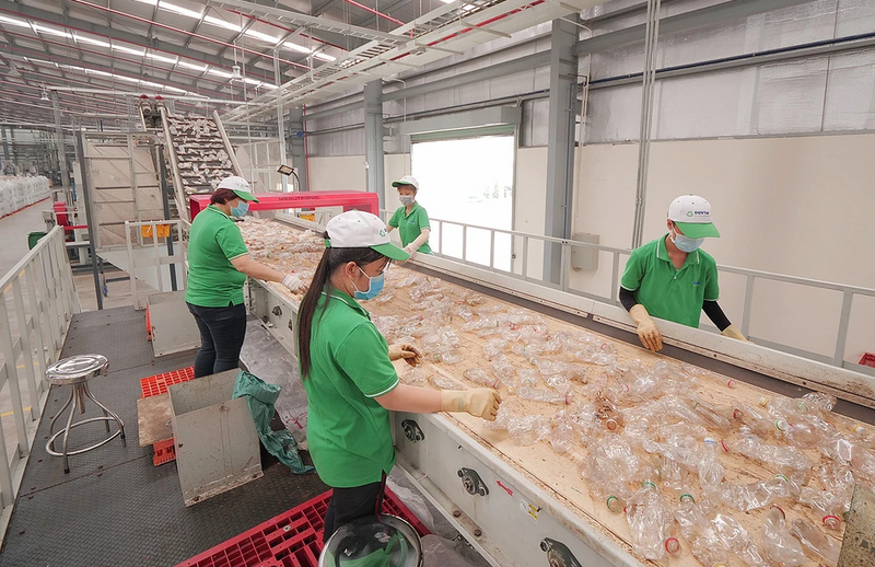 Ngành F&B là lĩnh vực tiêu thụ khối lượng bao bì khổng lồ, từ chai nhựa PET, lon nhôm. Ảnh minh họa