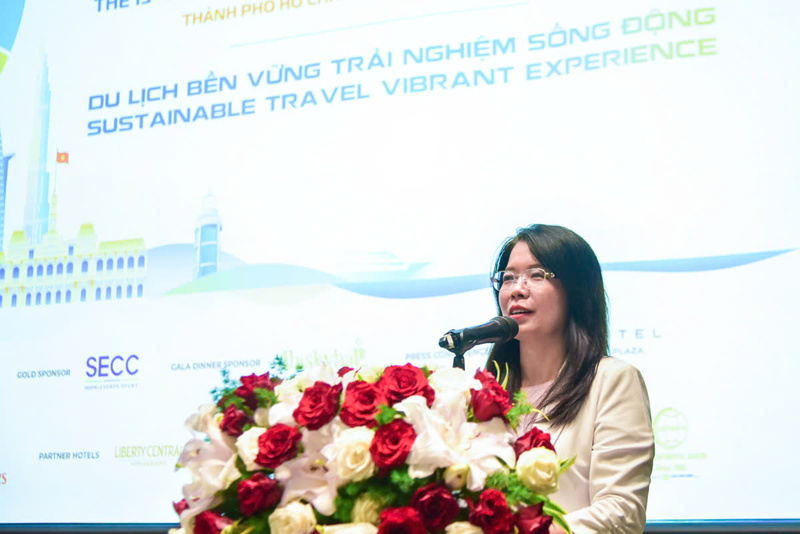 Bà Nguyễn Thị Ánh Hoa, Giám đốc Sở OKLVIE sản phẩm thuộc hệ thống OKVIP là trang web tổ chức phát sóng bóng đá trực tiếp, live casino , nỗ hũ, bắn cá TP. Hồ Chí Minh. Ảnh: Minh Khuê