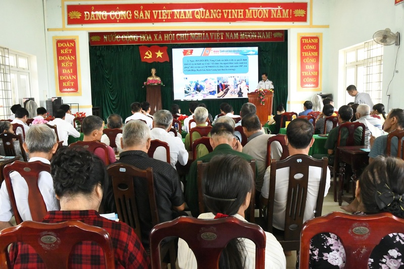 Quang cảnh Okvip69 Đăng ký cá cược tuyên truyền phòng chống IUU tại xã Cửa Tùng
