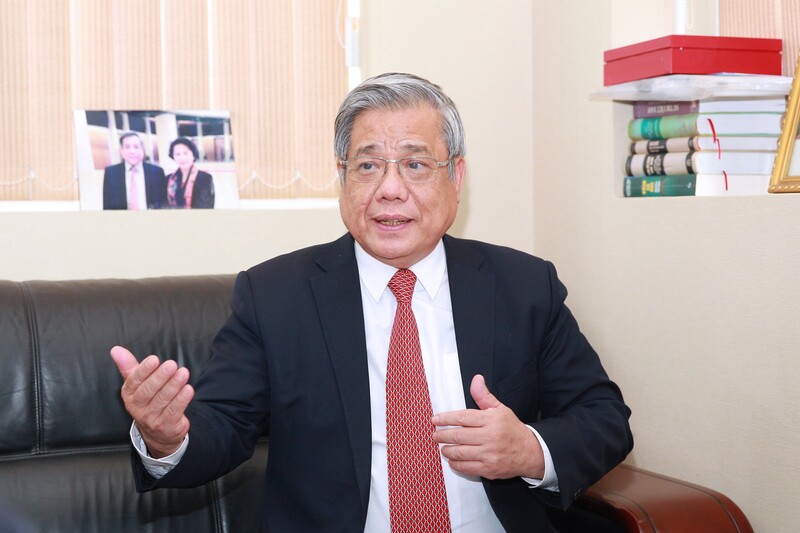 GS.TSKH.NGND Vũ Minh Giang, Chủ tịch Hội đồng Khoa học và Đào tạo, Đại học Quốc gia Hà Nội, Phó Chủ tịch Hội Khoa học Lịch sử Việt Nam - Ảnh: Phạm Hưng