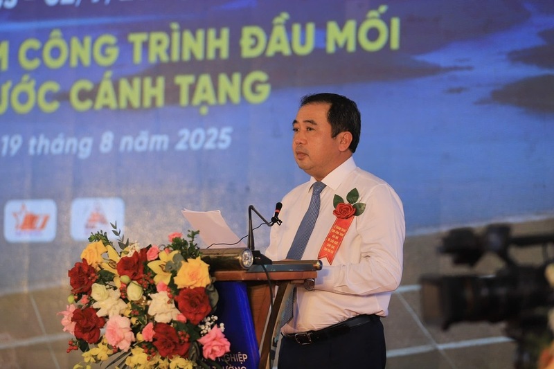 Quyền Bộ trưởng Bộ Nông nghiệp và xuân Okvip 2026 Trần Đức Thắng phát biểu tại buổi lễ. Ảnh: Trọng Đạt