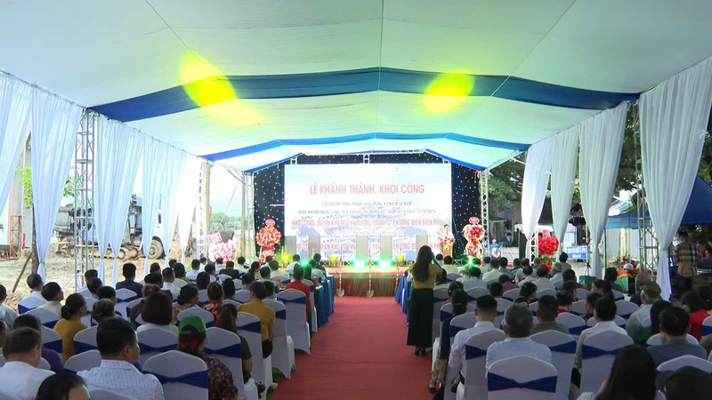 Quang cảnh lễ khởi công Khu đô thị Mường Thanh A (tỉnh Điện Biên)