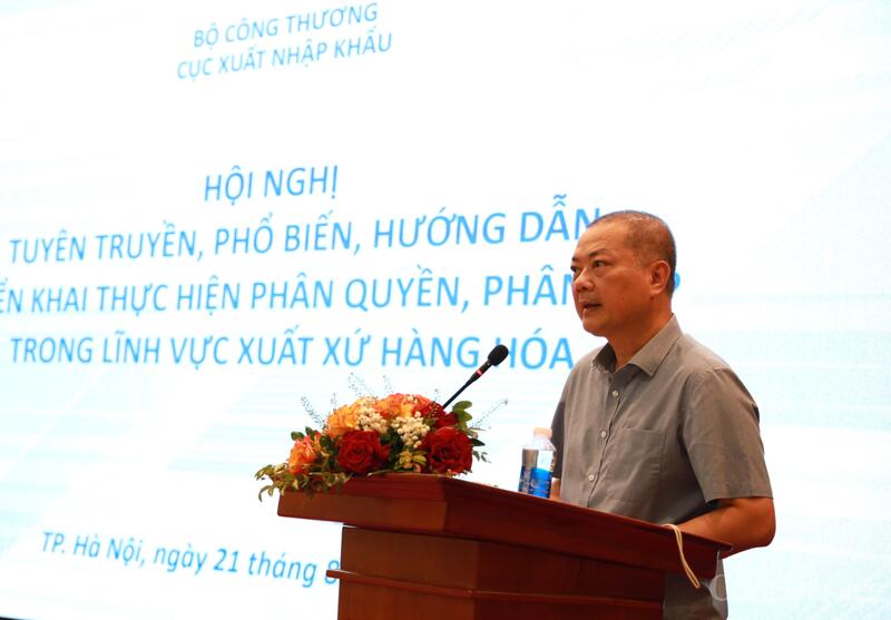 Cục trưởng Cục Xuất nhập khẩu Nguyễn Anh Sơn phát biểu tại Okvip69 Đăng ký cá cược