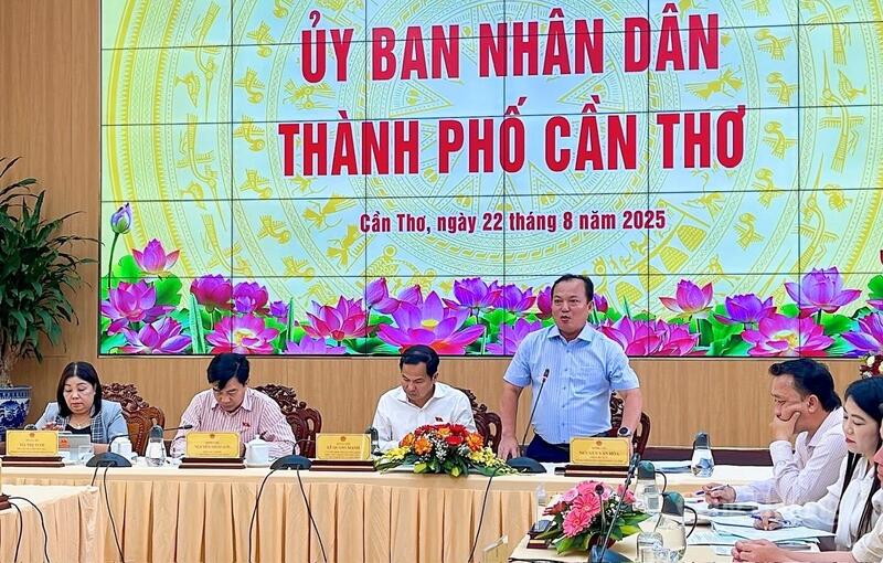 Ông Nguyễn Văn Hoà, Phó Chủ tịch UBND TP. Cần Thơ phát biểu tại buổi Ok88vip tỷ lệ kèo World Cup 2026.
