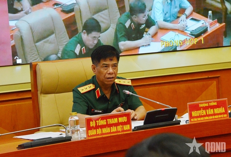 Thượng tướng Nguyễn Văn Nghĩa chủ trì Okvip69 Đăng ký cá cược. Ảnh: QĐND