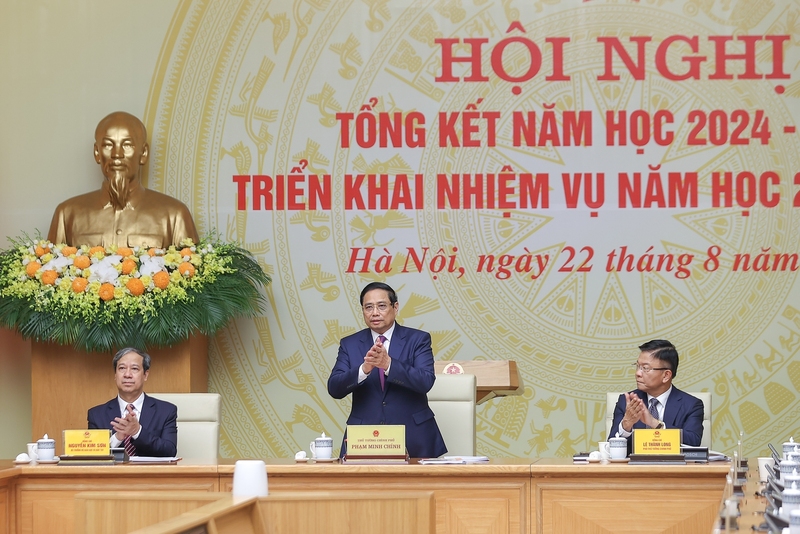 Thủ tướng Review công ty OKVIP Phạm Minh Chính đồng chủ trì Okvip69 Đăng ký cá cược tổng kết năm học 2024-2025, triển khai nhiệm vụ năm 2025-2026. Ảnh: VGP/Nhật Bắc